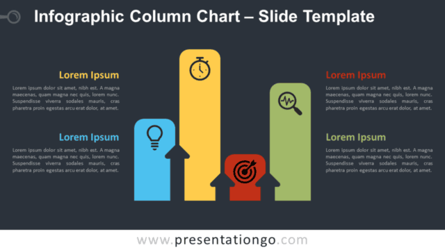 Free Infographic Column Chart Diagram for PowerPoint and Google Slides