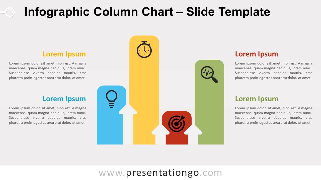Free Infographic Column Chart for PowerPoint and Google Slides