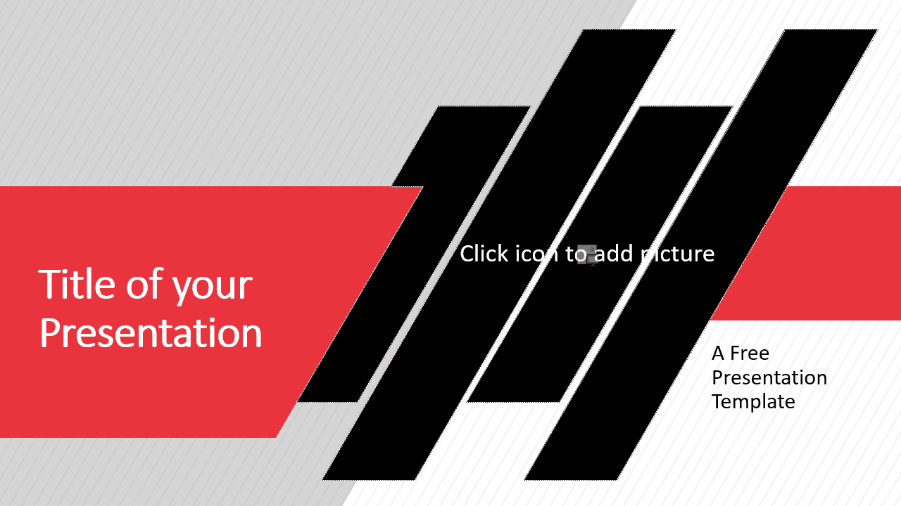 Free Stripes Template for Google Slides - Cover Slide