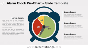 Free Alarm Clock Pie-Chart for PowerPoint and Google Slides