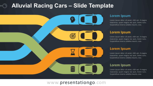 Alluvial Racing Cars Infographic for PowerPoint and Google Slides Free Alluvial Racing Cars Infographic for PowerPoint and Google Slides