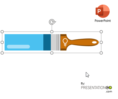 Paint Brush Chart for PowerPoint - Instructions
