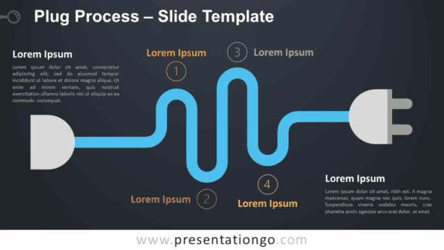 Free Plug Process Infographic for PowerPoint and Google Slides