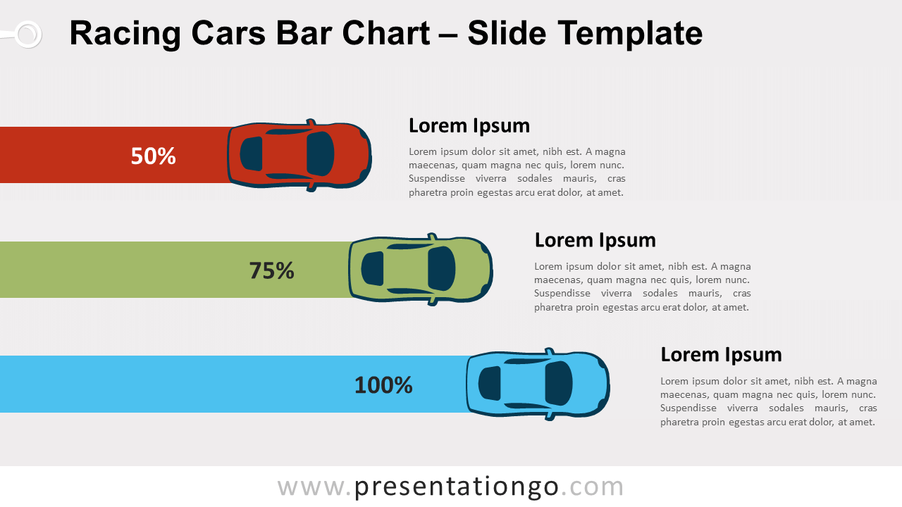 Free Racing Cars Bar for PowerPoint and Google Slides