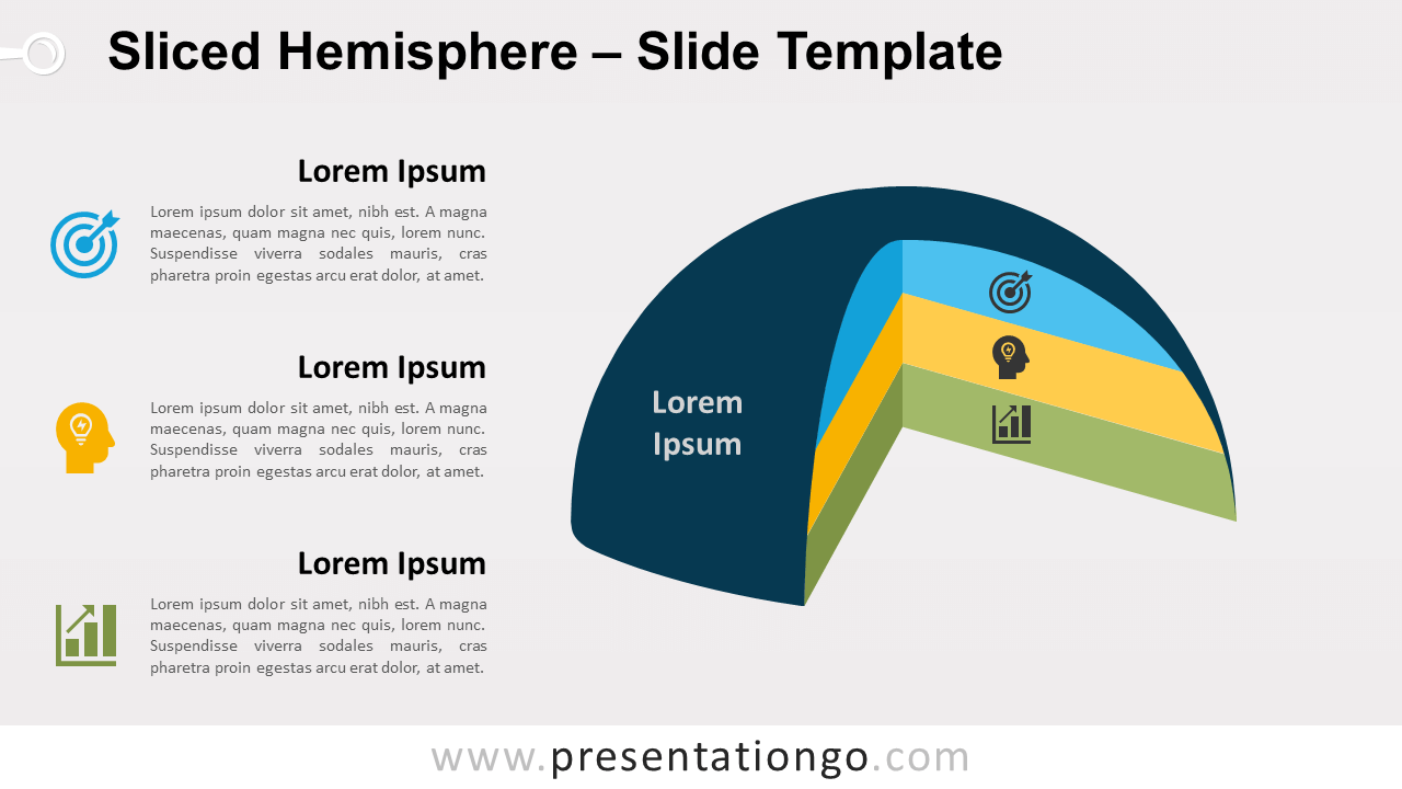 Free Sliced Hemisphere for PowerPoint and Google Slides