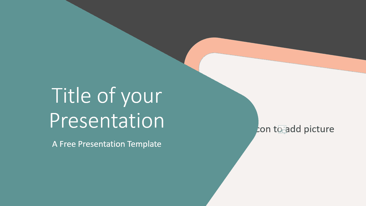 Free Abstract Rounded Corners Template for Google Slides - Cover Slide