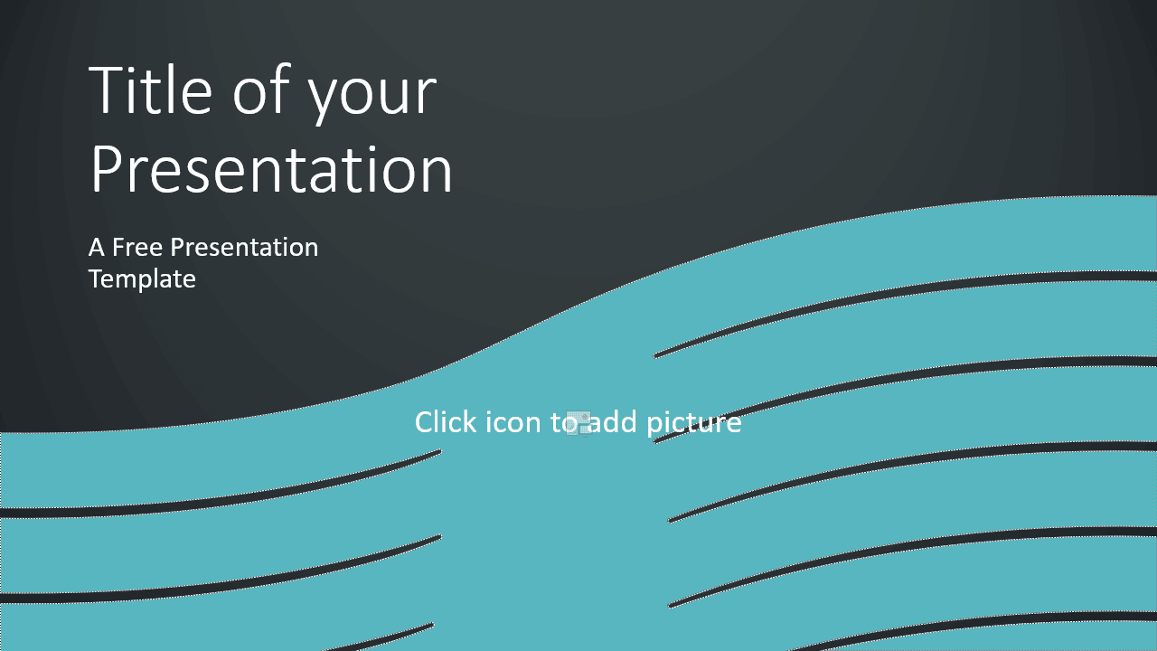 Free Wavy Template for Google Slides - Cover Slide