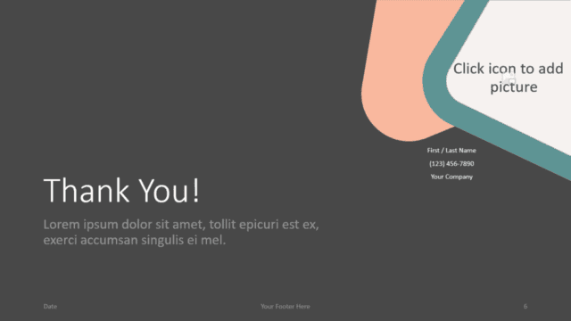 Abstract Rounded Corners Template for Google Slides - Closing Free Abstract Rounded Corners Template for Google Slides - Closing / Thank you