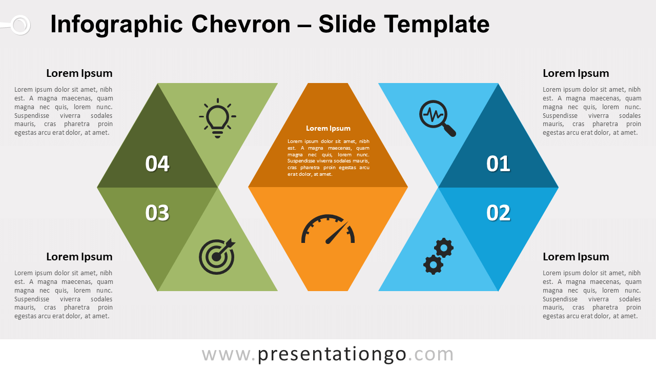 Free Infographic Chevron for PowerPoint and Google Slides
