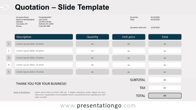 Quotation for PowerPoint and Google Slides Free Quotation for PowerPoint and Google Slides