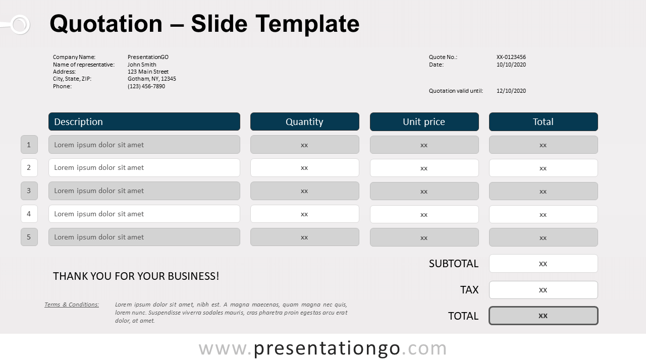 Free Quotation for PowerPoint and Google Slides
