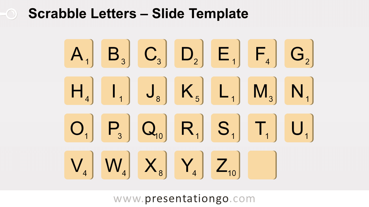 Free Scrabble Letters for PowerPoint and Google Slides