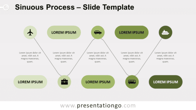 Free Sinuous Process for PowerPoint and Google Slides