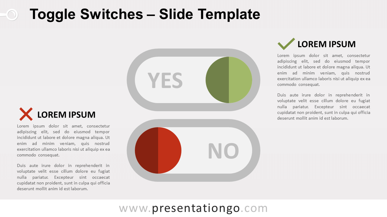 Free Toggle Switches for PowerPoint and Google Slides