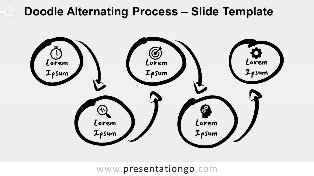 Free Doodle Alternating Process for PowerPoint and Google Slides