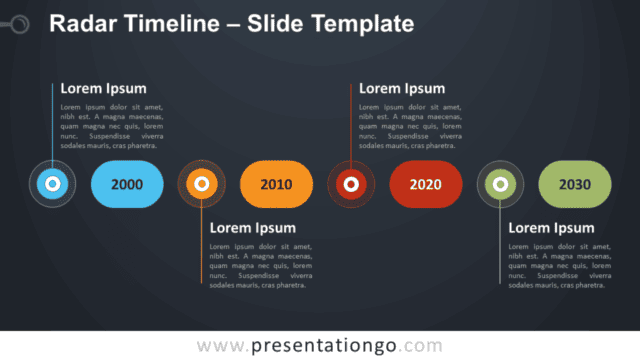 Radar Timeline Infographic for PowerPoint and Google Slides Free Radar Timeline Infographic for PowerPoint and Google Slides