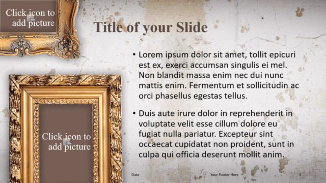 Renaissance Frames Template for Google Slides – Title and Content Slide #2 Free Renaissance Frames Template for Google Slides – Title and Content Slide (Variant 2)