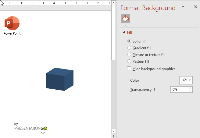 3D Stacked Column Chart for PowerPoint - Instructions of use