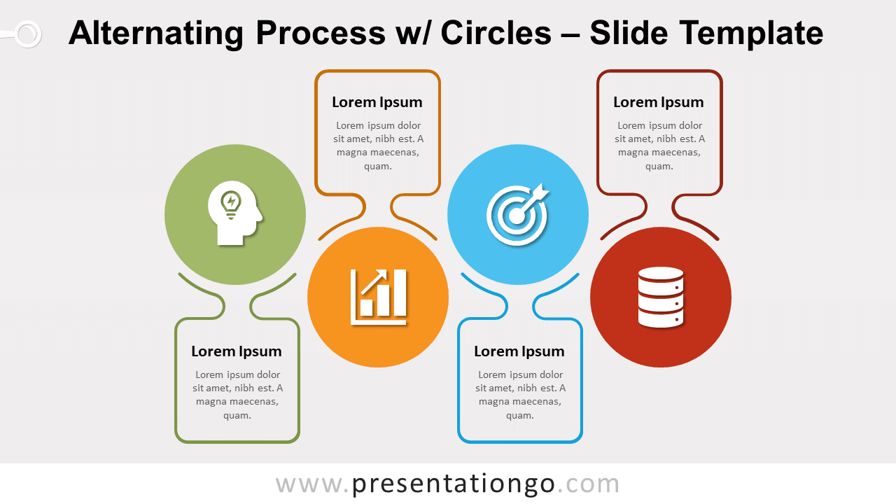 Free Alternating Process with Circles for PowerPoint and Google Slides