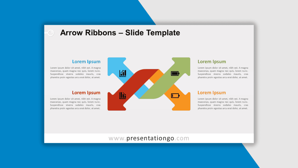 Best Matrix Charts - Arrow Ribbons for PowerPoint and Google Slides
