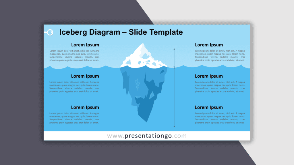 Iceberg Diagram for PowerPoint - Best Business Model
