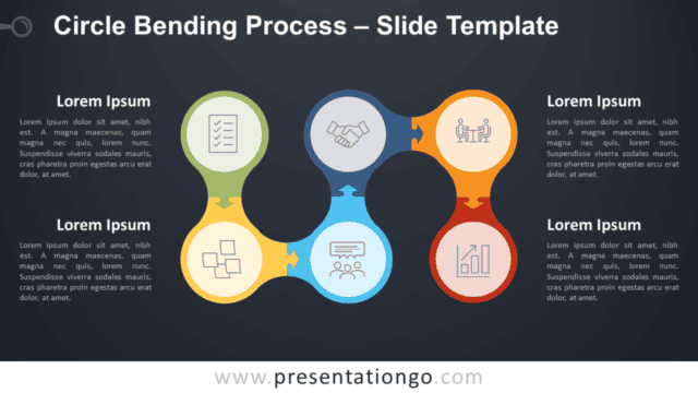 Circle Bending Process Diagram for PowerPoint and Google Slides Free Circle Bending Process Diagram for PowerPoint and Google Slides