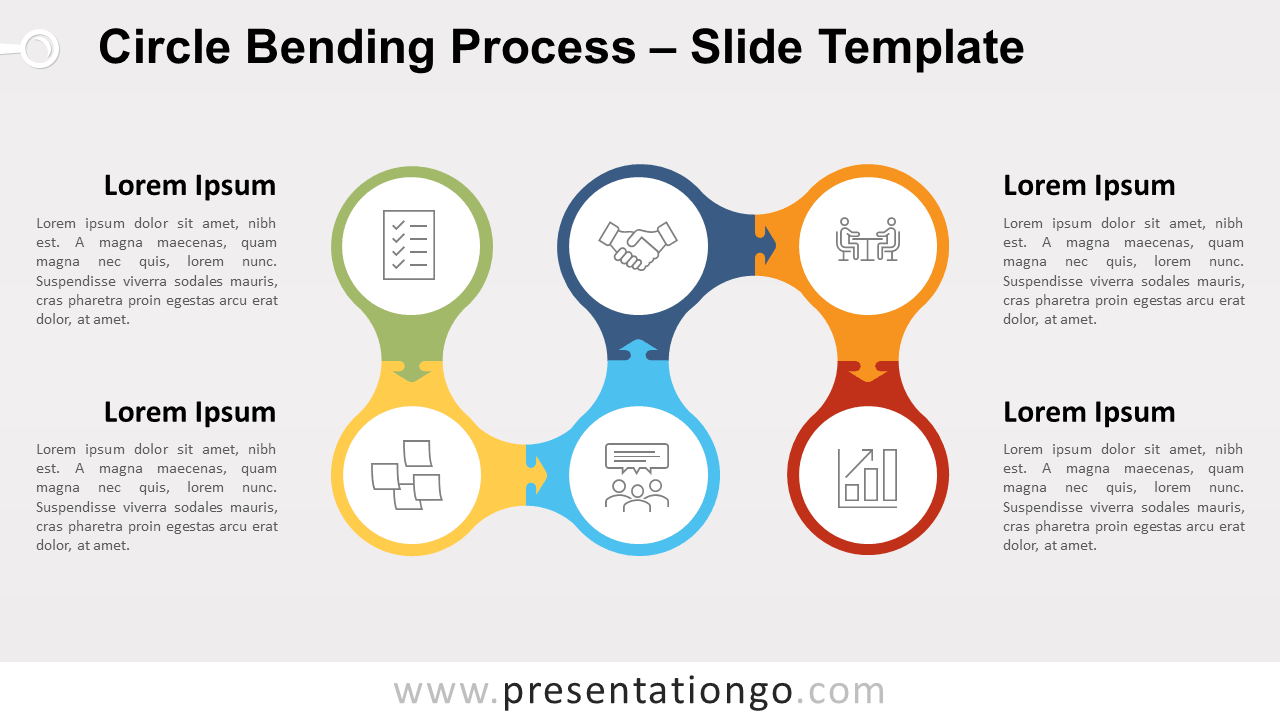 Free Circle Bending Process for PowerPoint and Google Slides