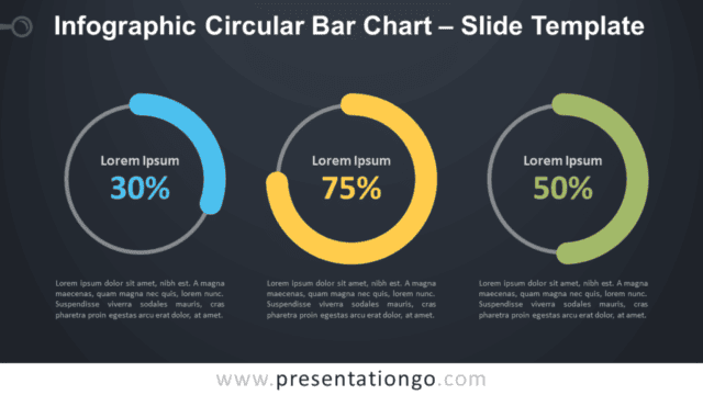 Infographic Circular Bar Chart Diagram for PowerPoint and Google Slides Free Infographic Circular Bar Chart Diagram for PowerPoint and Google Slides
