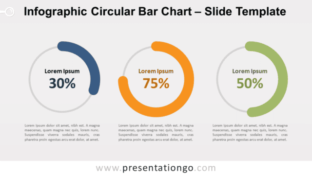 Infographic Circular Bar Chart for PowerPoint and Google Slides Free Infographic Circular Bar Chart for PowerPoint and Google Slides