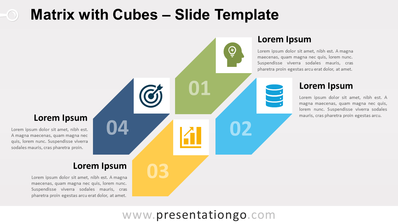 Free Matrix Cubes for PowerPoint and Google Slides