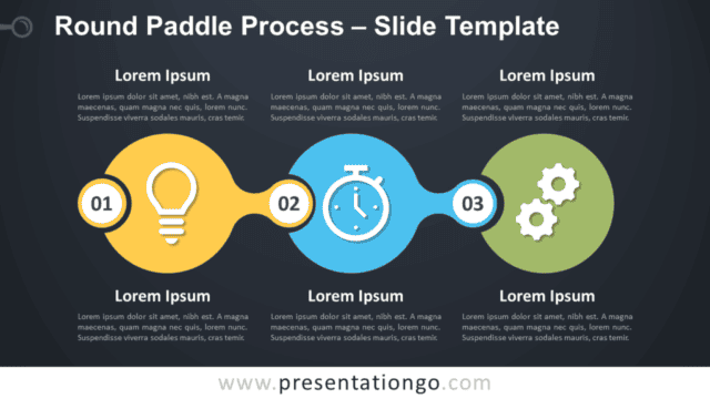 Round Paddle Process Diagram for PowerPoint Google Slides Free Round Paddle Process Diagram for PowerPoint Google Slides