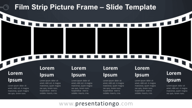 Film Strip Picture Frame Infographic for PowerPoint and Google Slides Free Film Strip Picture Frame Infographic for PowerPoint and Google Slides