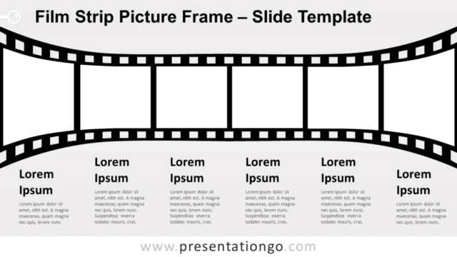 Film Strip Picture Frame Slide for PowerPoint and Google Slides Free Film Strip Picture Frame Slide for PowerPoint and Google Slides