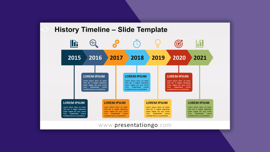 History Timeline for PowerPoint and Google Slides