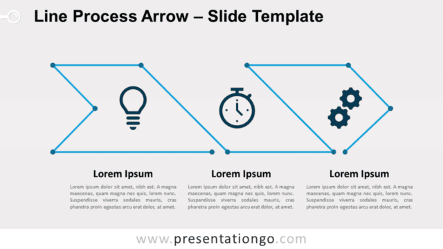 Free Line Process Arrow for PowerPoint and Google Slides