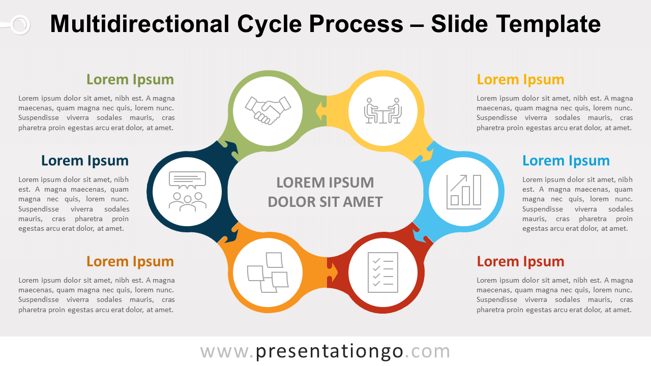 Free Multidirectional Cycle Process for PowerPoint and Google Slides