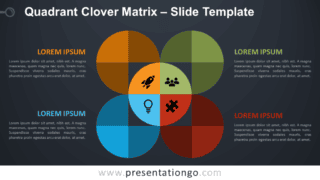 Free Quadrant Clover Matrix Diagram for PowerPoint and Google Slides