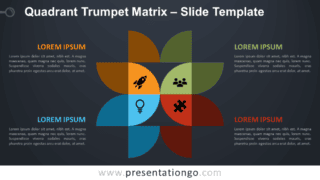 Free Quadrant Trumpet Matrix Diagram for PowerPoint and Google Slides