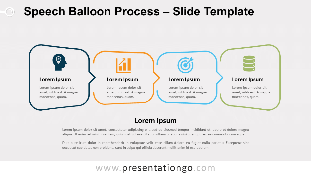 Free Speech Balloon Process for PowerPoint and Google Slides