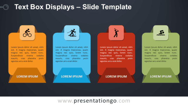 Free Text Box Displays Infographic for PowerPoint and Google Slides