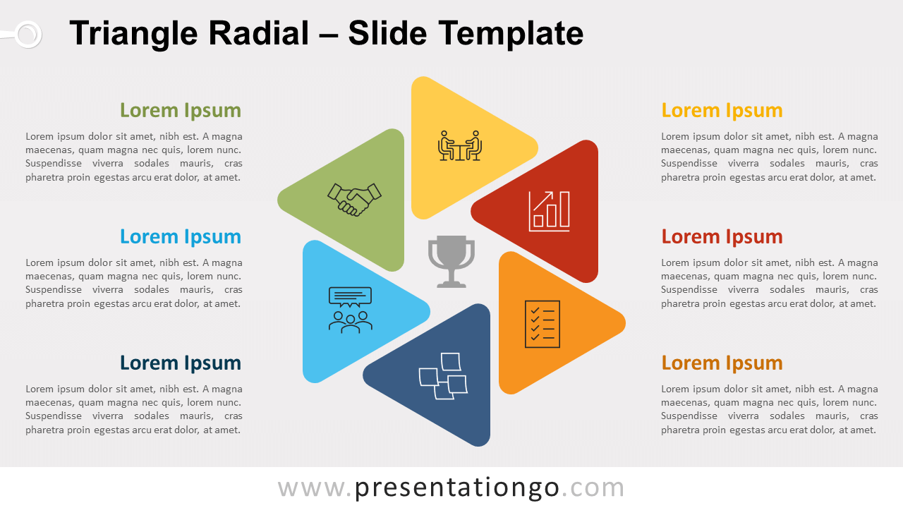 Free Triangle Radial for PowerPoint and Google Slides