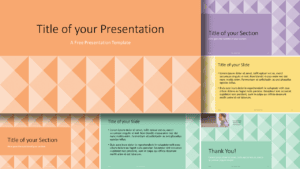Free Tugboat Geometric Mosaic Template for Google Slides and PowerPoint