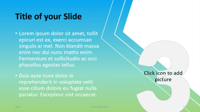 Free Gradient Numbers Template for Google Slides – Title and Content Slide (Variant 2)