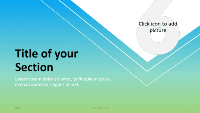 Free Gradient Numbers Template for Google Slides – Section Slide (Variant 3)