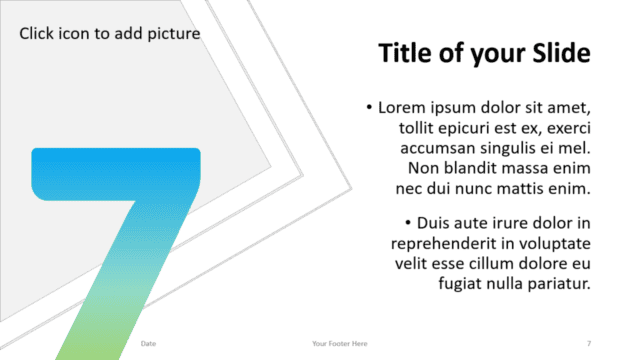 Free Gradient Numbers Template for Google Slides – Title and Content Slide (Variant 3)