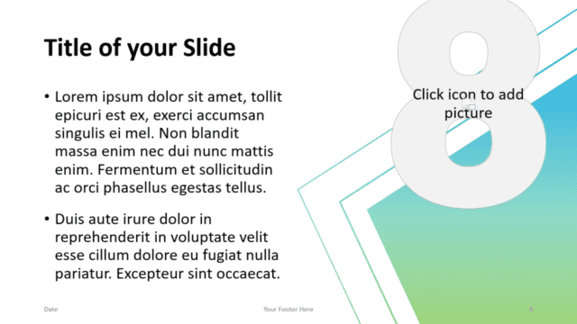 Free Gradient Numbers Template for Google Slides – Title and Content Slide (Variant 4)