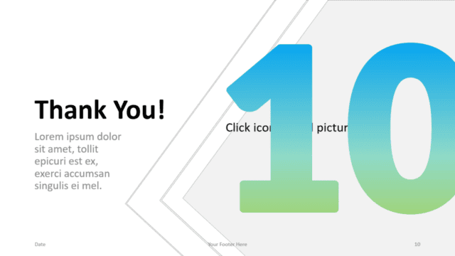 Free Gradient Numbers Template for Google Slides – Section Slide (Variant 5)