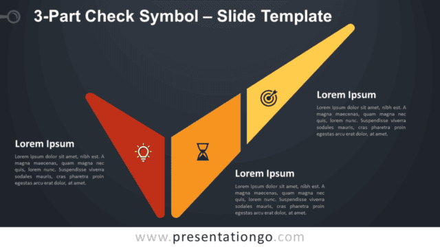 3-Part Check Symbol Infographic for PowerPoint and Google Slides Free 3-Part Check Symbol Infographic for PowerPoint and Google Slides