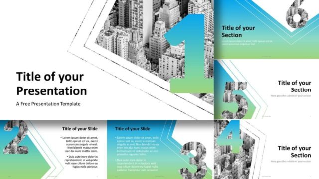 Free Gradient Numbers Template for Google Slides and PowerPoint
