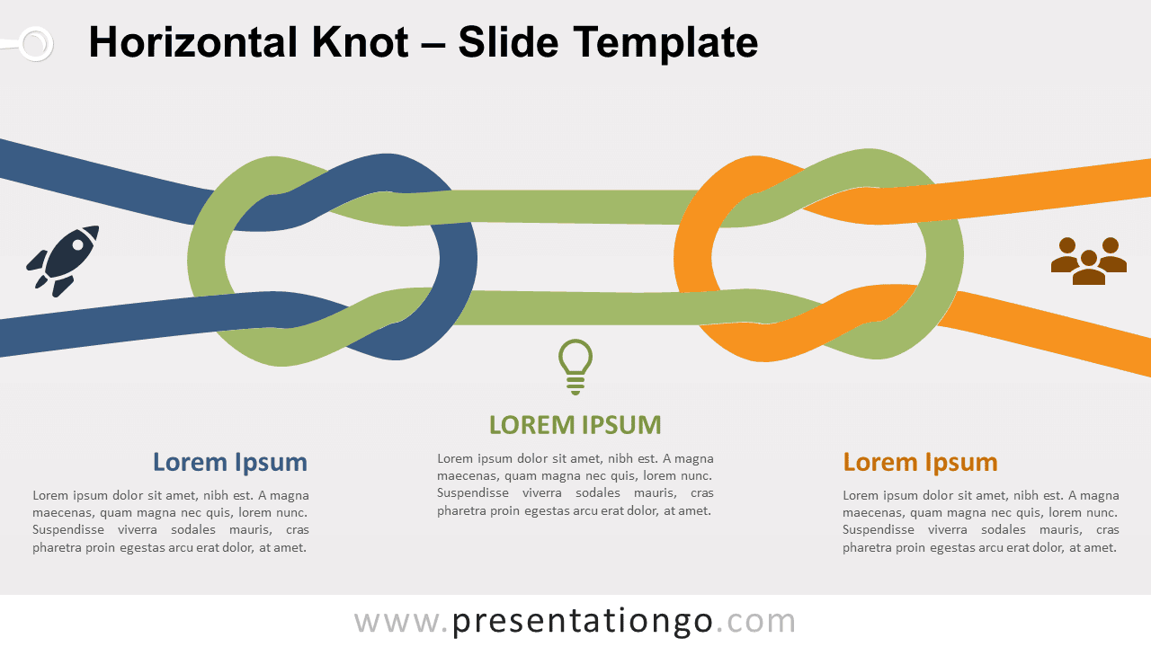 Free Horizontal Knot for PowerPoint and Google Slides